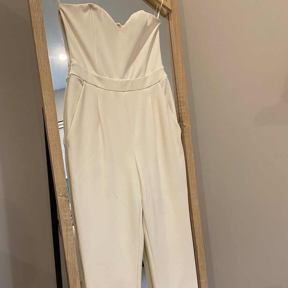 Express off white jumpsuit